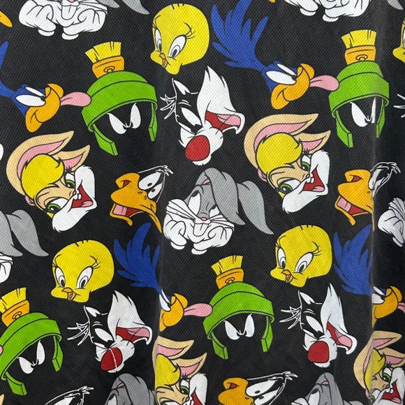 Looney Tunes Bugs Bunny Tweety Bird Baseball Jersey Shirt Cartoon Character - Picture 4 of 7